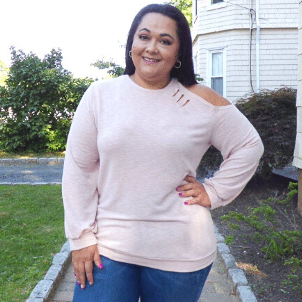 Cold Shoulder Plus Size Top
